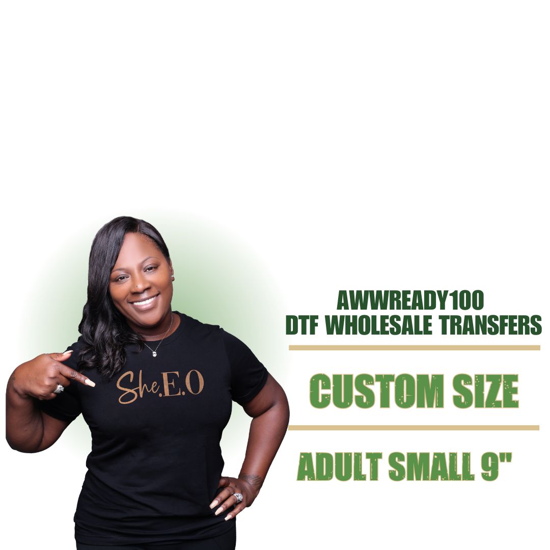 DTF Custom Transfer | ADULT SMALL 9"