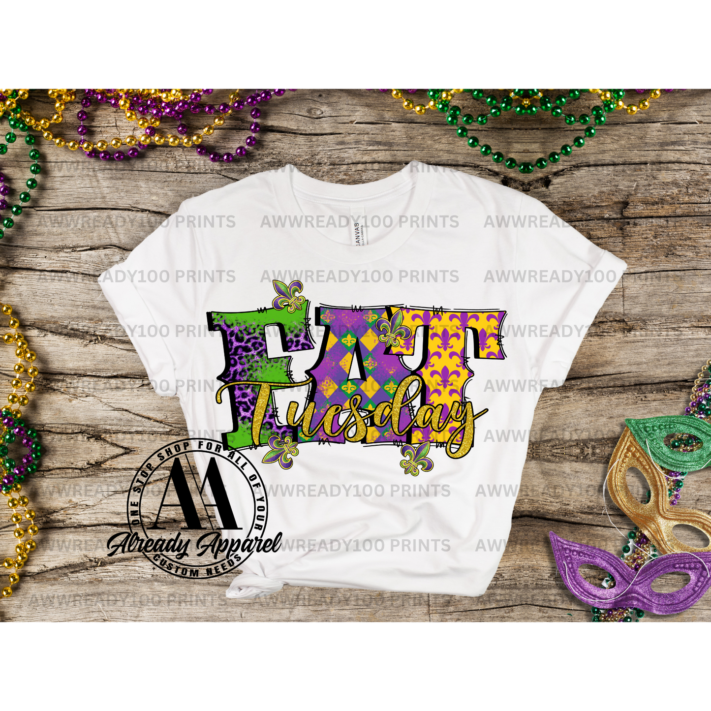 FAT TUESDAY I 10" - DTF TRANSFER