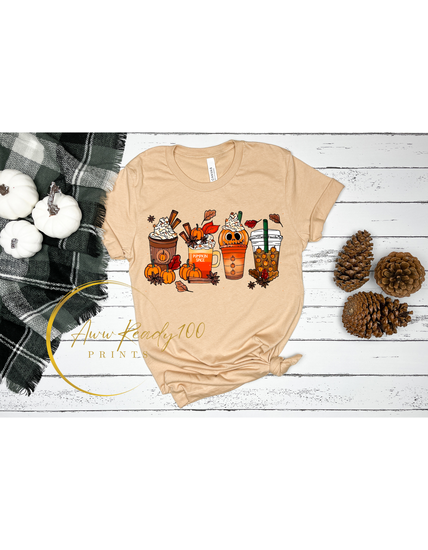 Fall Coffee Drink | 10" DTF Transfer