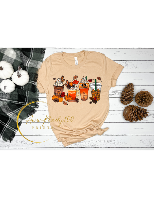 Fall Coffee Drink | 10" DTF Transfer
