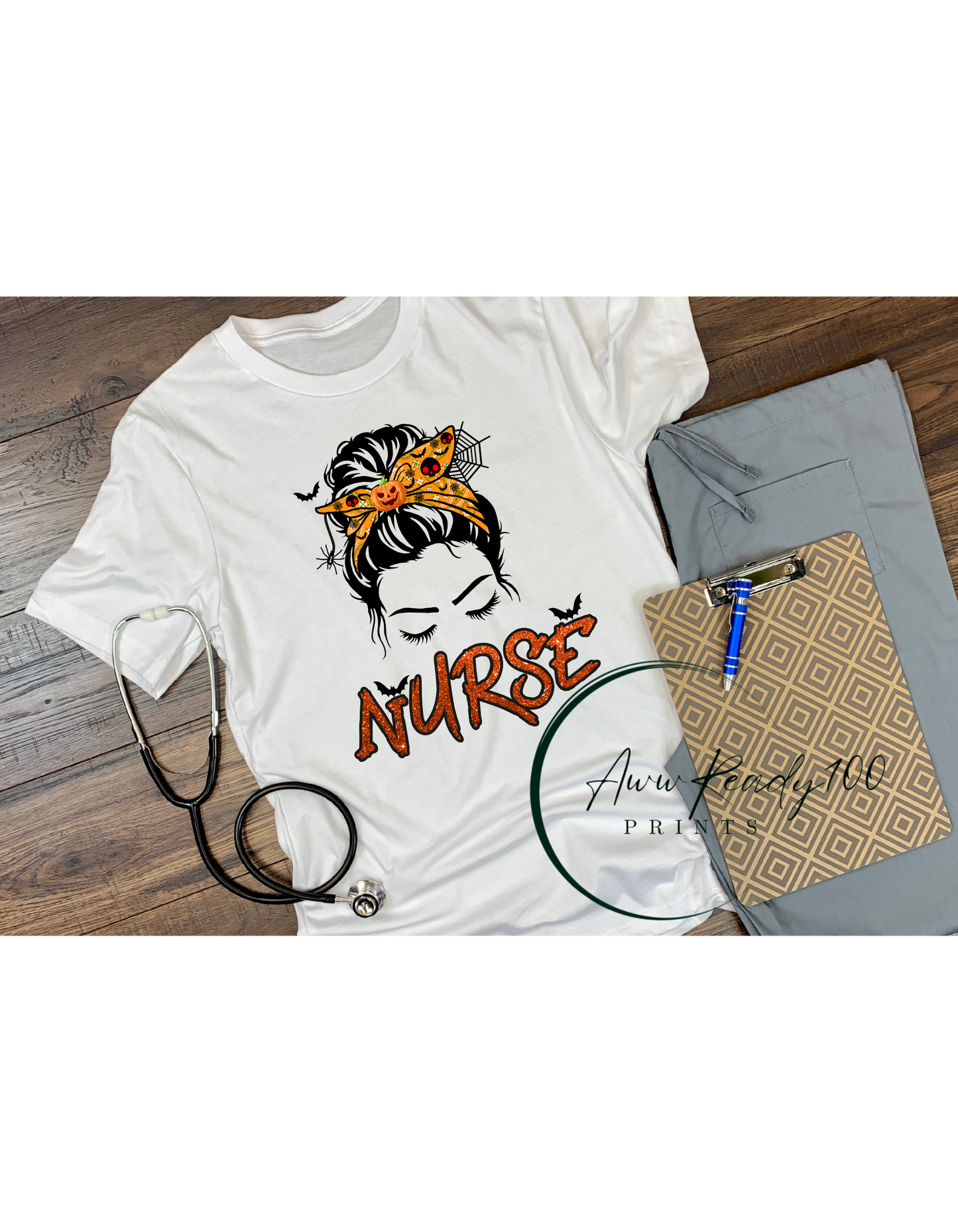 Messy Bun Nurse | 10" DTF Transfer
