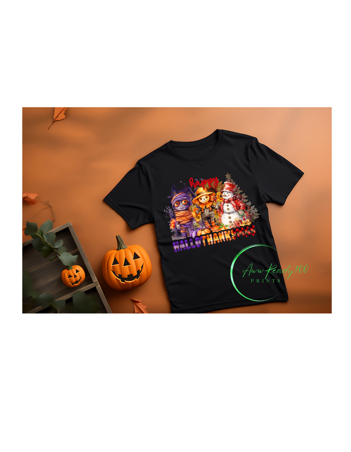 Happy HALLOTHANKSMAS| 10" DTF Transfer