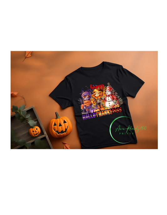 Happy HALLOTHANKSMAS| 10" DTF Transfer