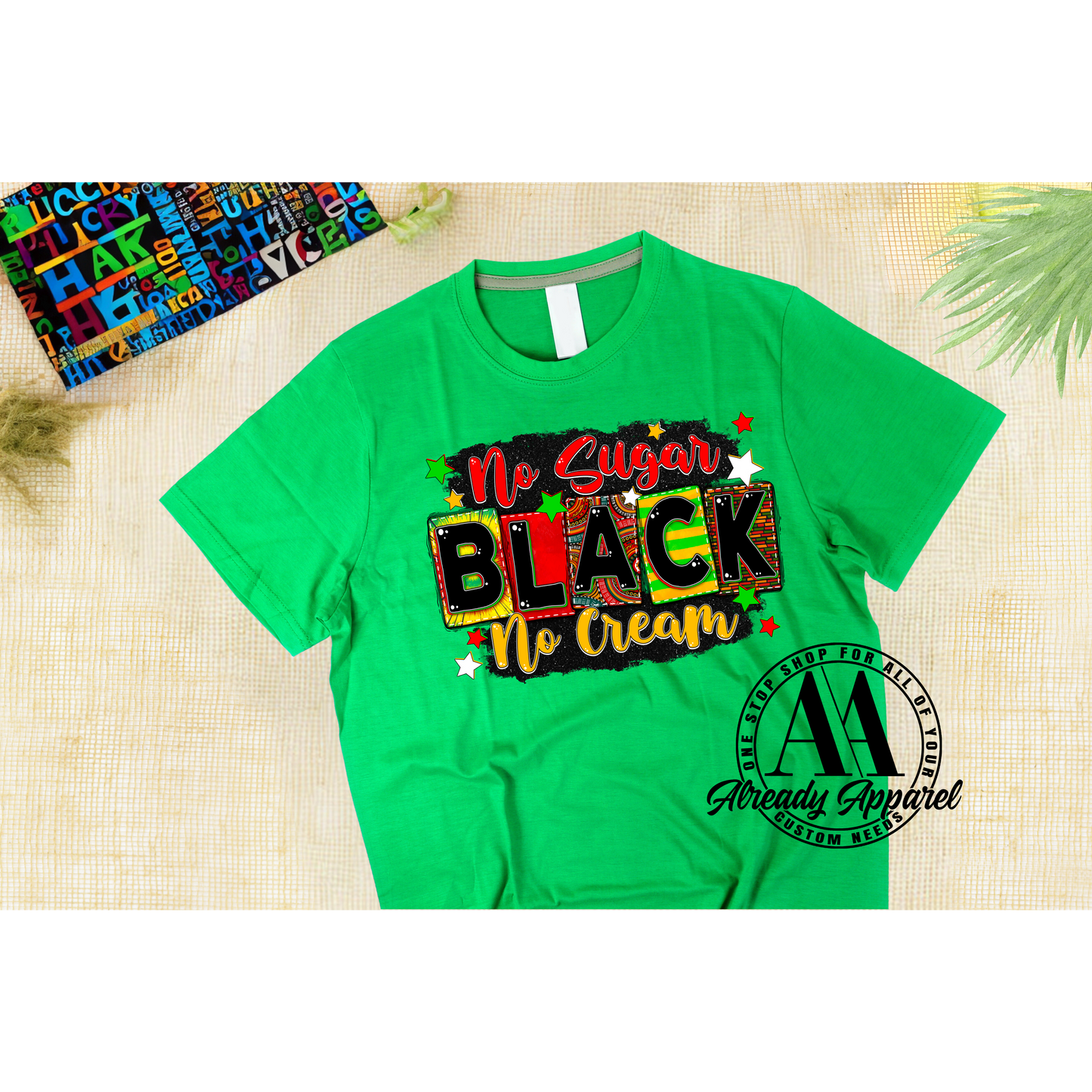 No Sugar No Cream BLACK (black) | 11'' DTF Transfer