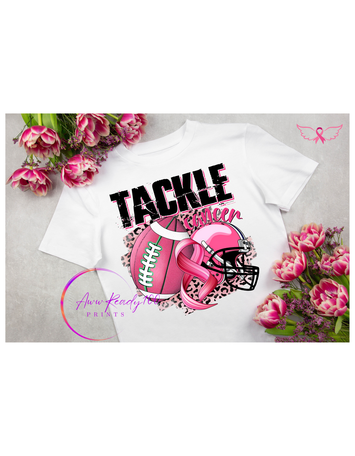 Tackle Cancer | 10'' DTF Transfer