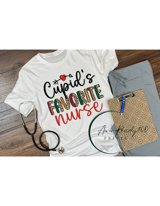Cupid's Favorite Nurse | 10" DTF Transfer