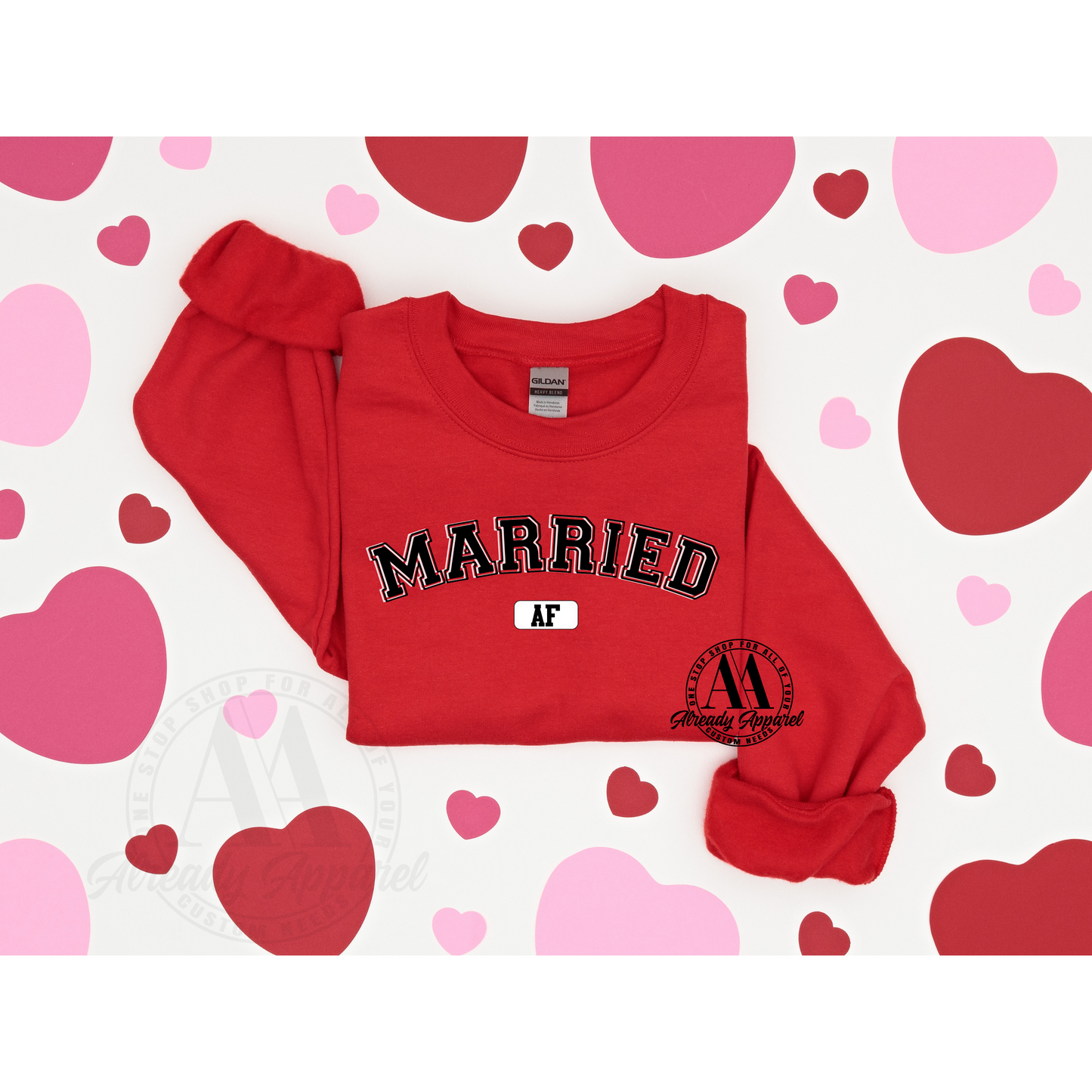 Valentines Sweatshirt | Married AF | Single AF| Rep Your Squad on Love Day