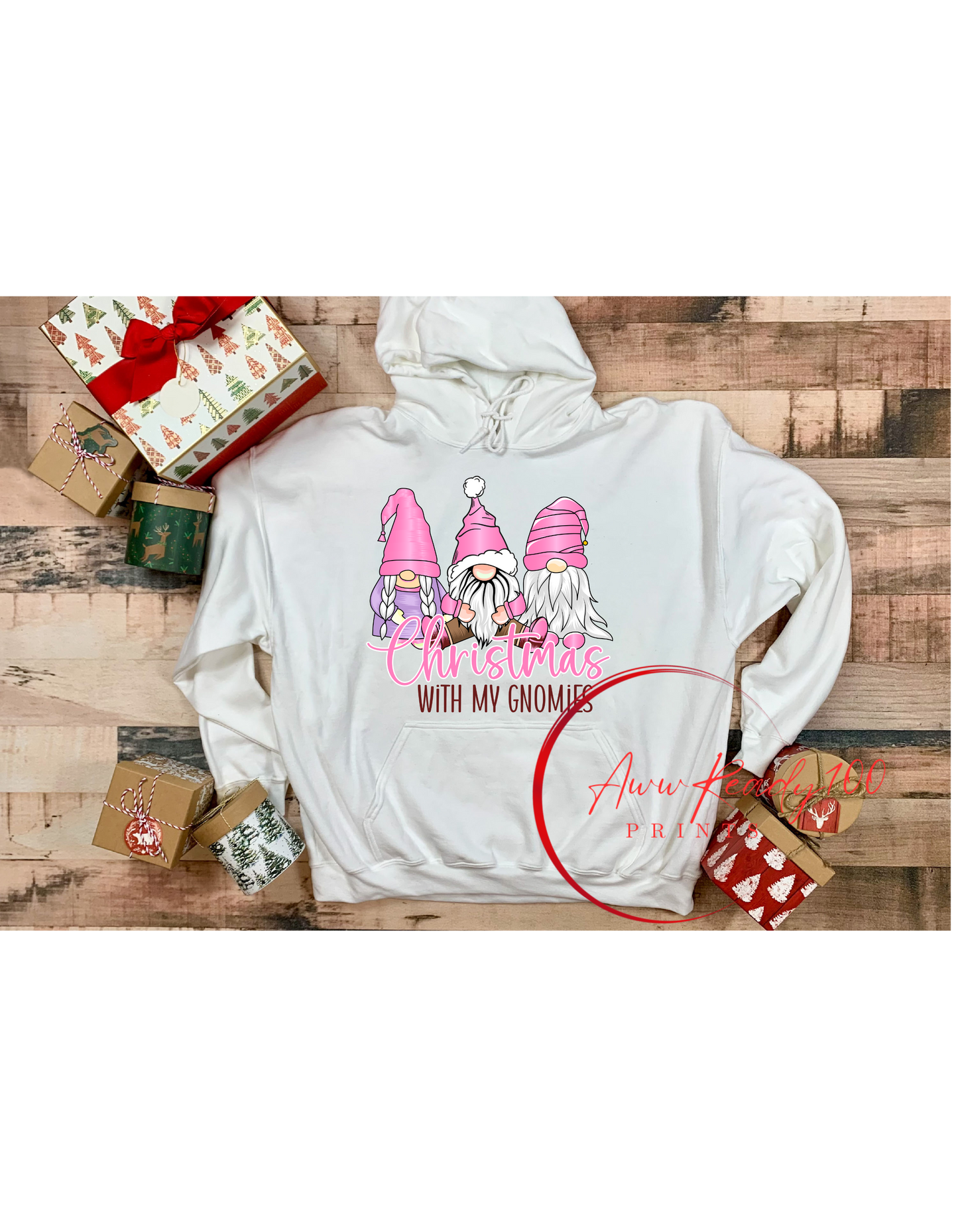 Christmas with My Gnomies| 10'' DTF Transfer