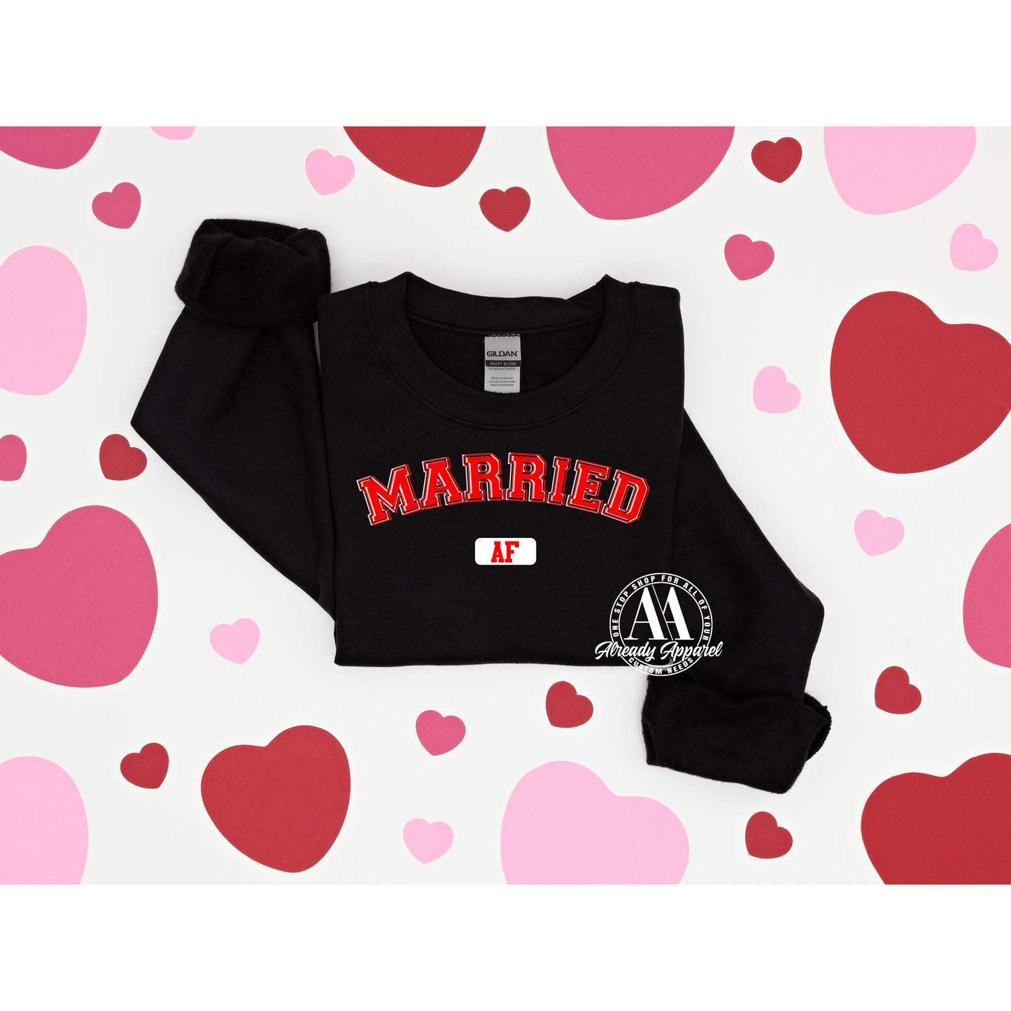 Valentines Sweatshirt | Married AF | Single AF| Rep Your Squad on Love Day