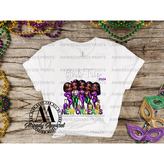 NEW ORLEANS GIRLS TRIP I 10" - DTF TRANSFER