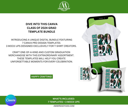 CLASS OF 2024 GRAD TEMPLATE BUNDLE