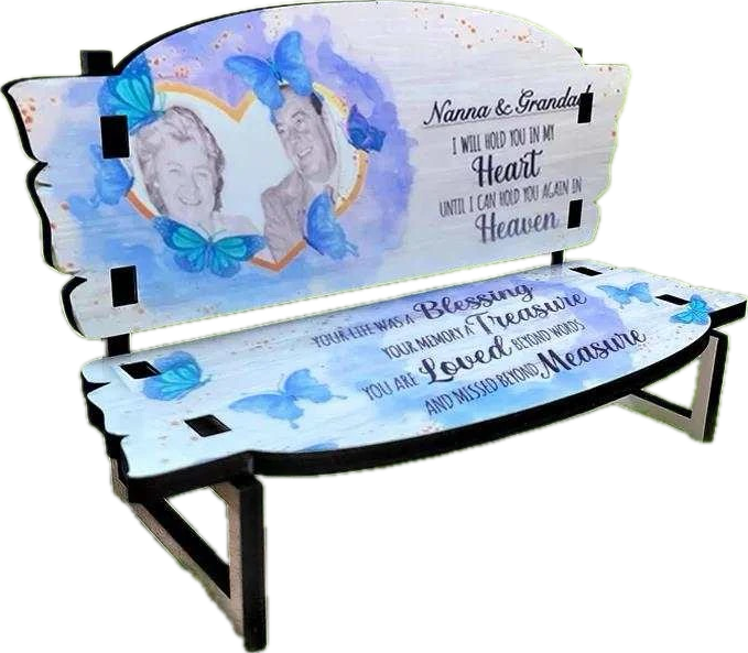 Sublimation Blank Memorial Bench