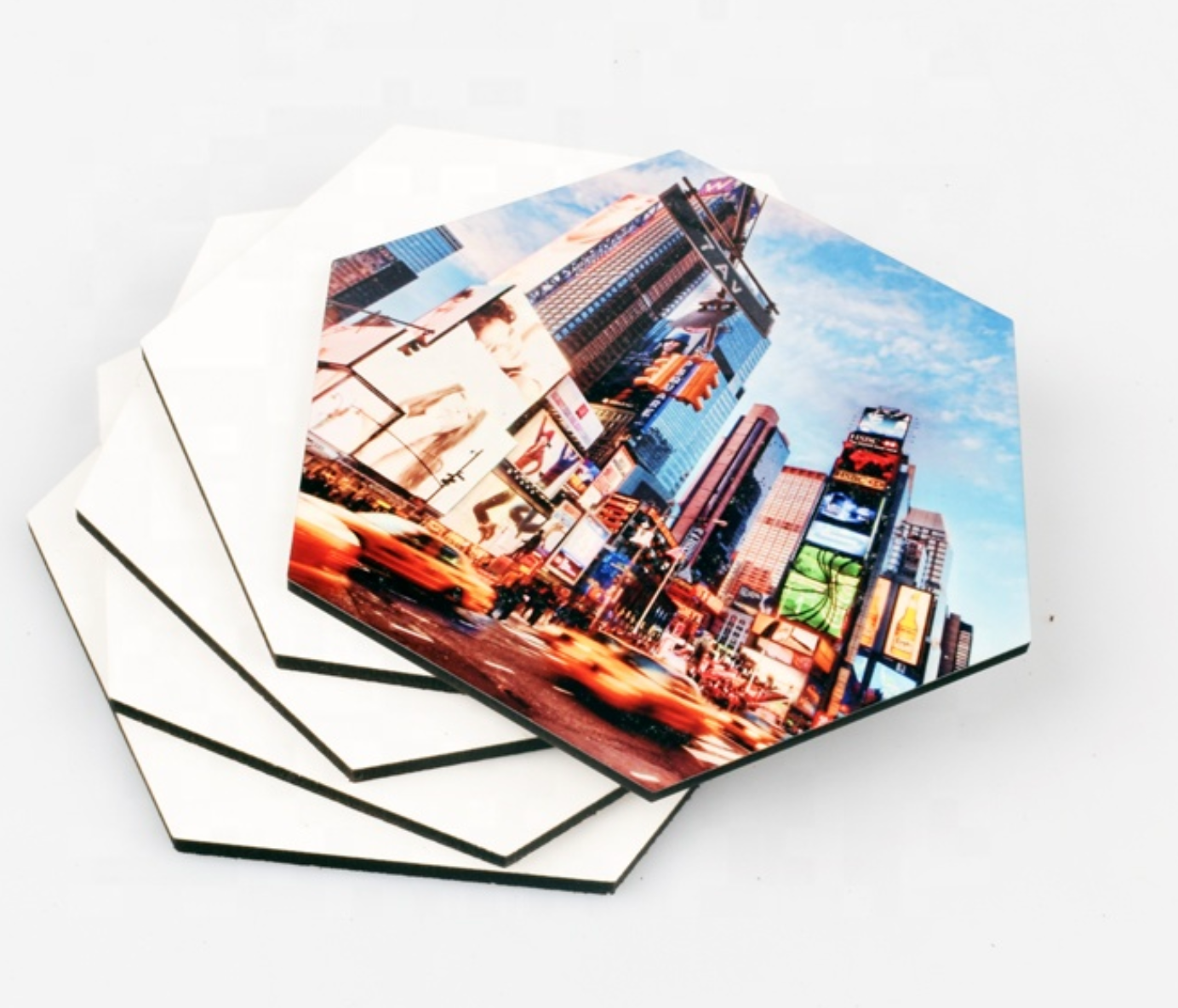 Hexagon Shape MDF Coaster Sublimation Blank