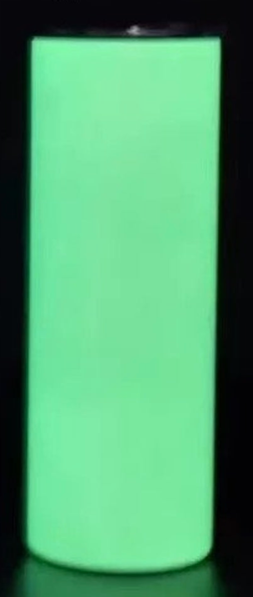 Blank STRAIGHT Glow in the Dark 20oz Sublimation Tumbler