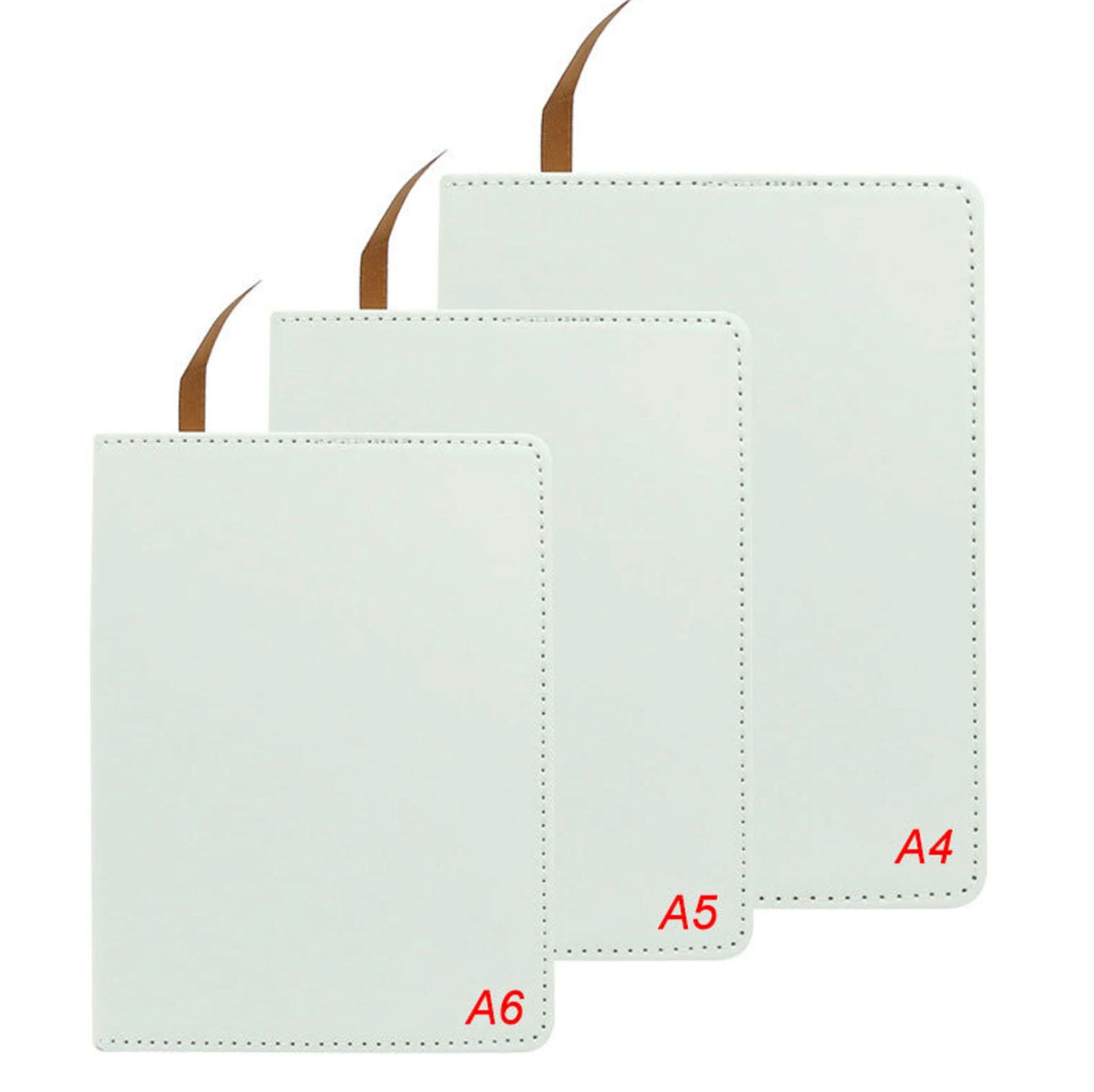 Dye Sublimation Blank Imprintable Leather Notebook. Call LRi Today