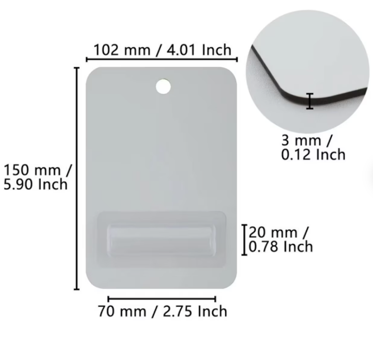 Sublimation Blank MDF Hard Board Money Card Holder