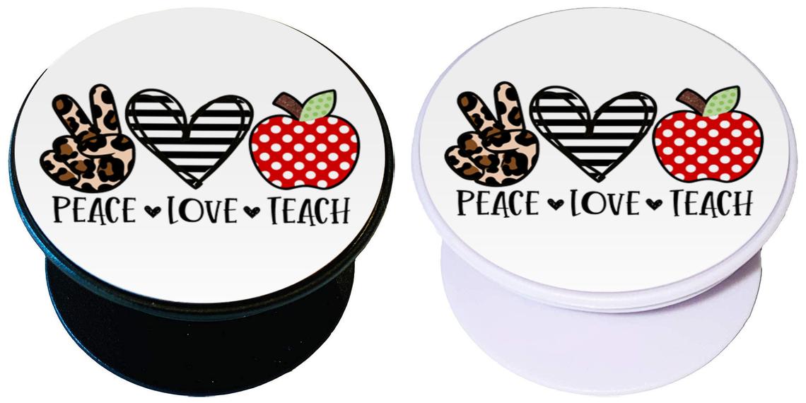 5 Pack Sublimation Blanks - Pop Out, Phone Grips, Black or White, New