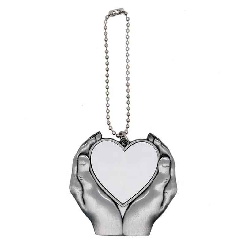 Sublimation Car Charm | Hand Charm | Blank Heart Charm