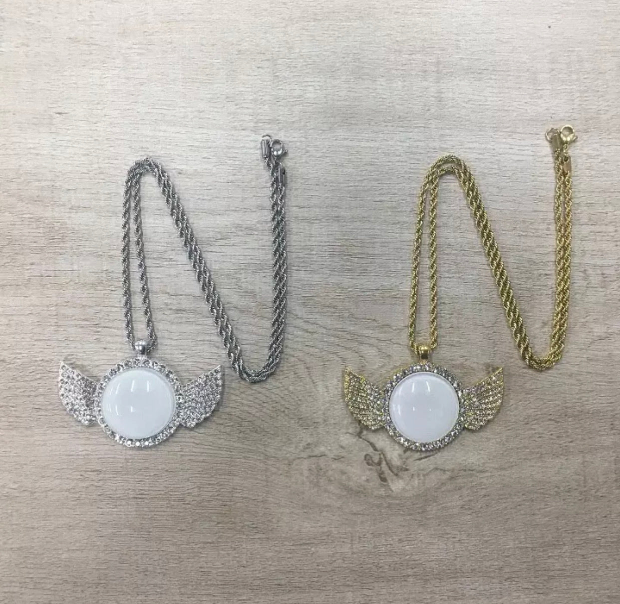 Sublimation Angel Wing Necklace