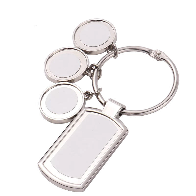 Sublimation Blank 4 Charm Set Keychain