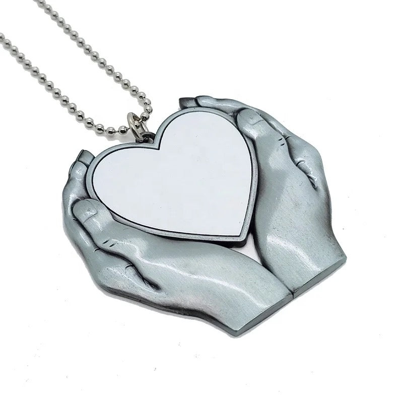 Sublimation Car Charm | Hand Charm | Blank Heart Charm