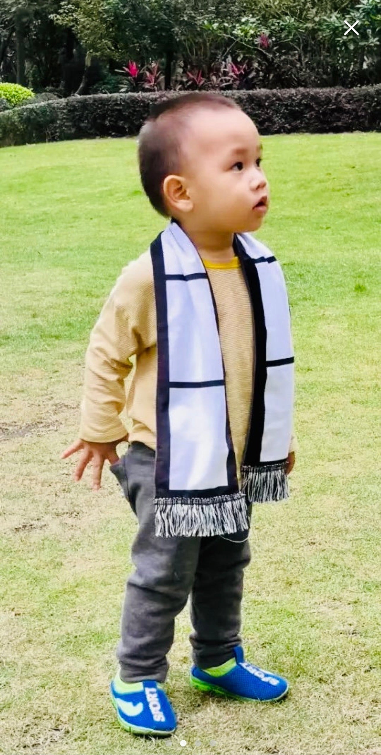 6 Panel Velvet Sublimation Scarf w/ fringe