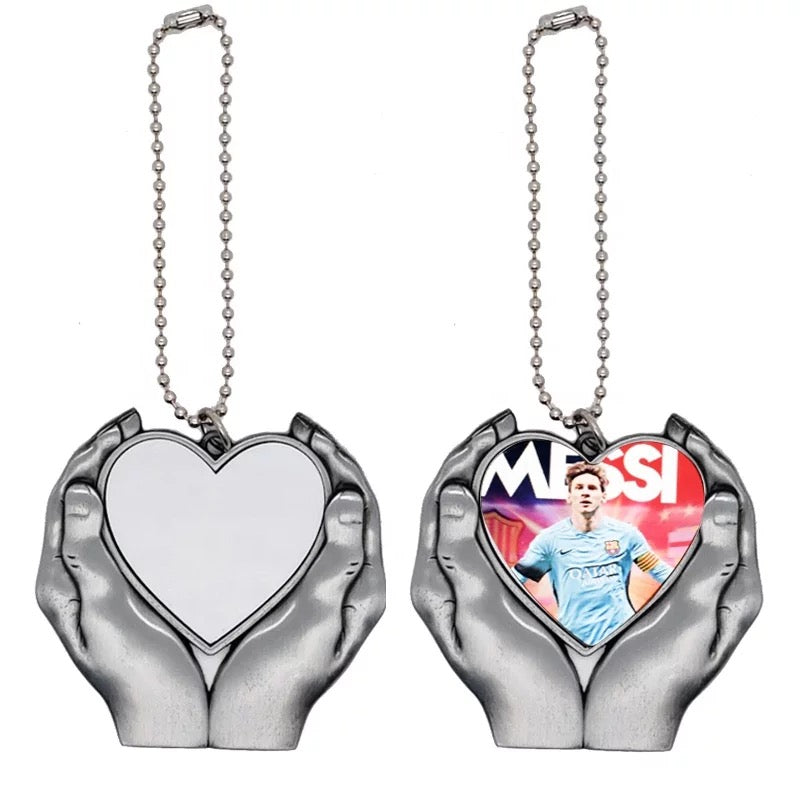 Sublimation Car Charm | Hand Charm | Blank Heart Charm
