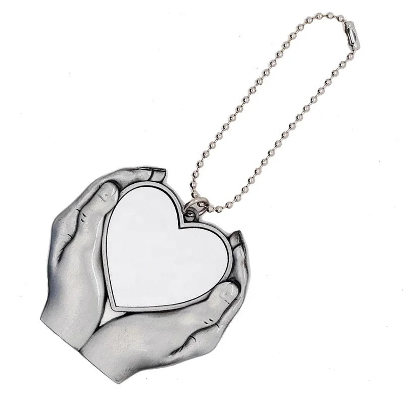 Sublimation Car Charm | Hand Charm | Blank Heart Charm