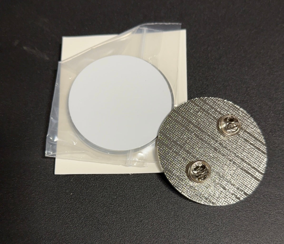 Sublimation Pin Back Button Blank