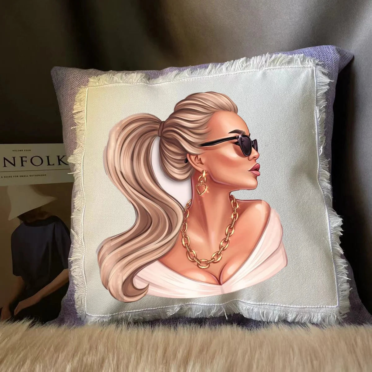 Sublimation Linen Patch Pillow Cover