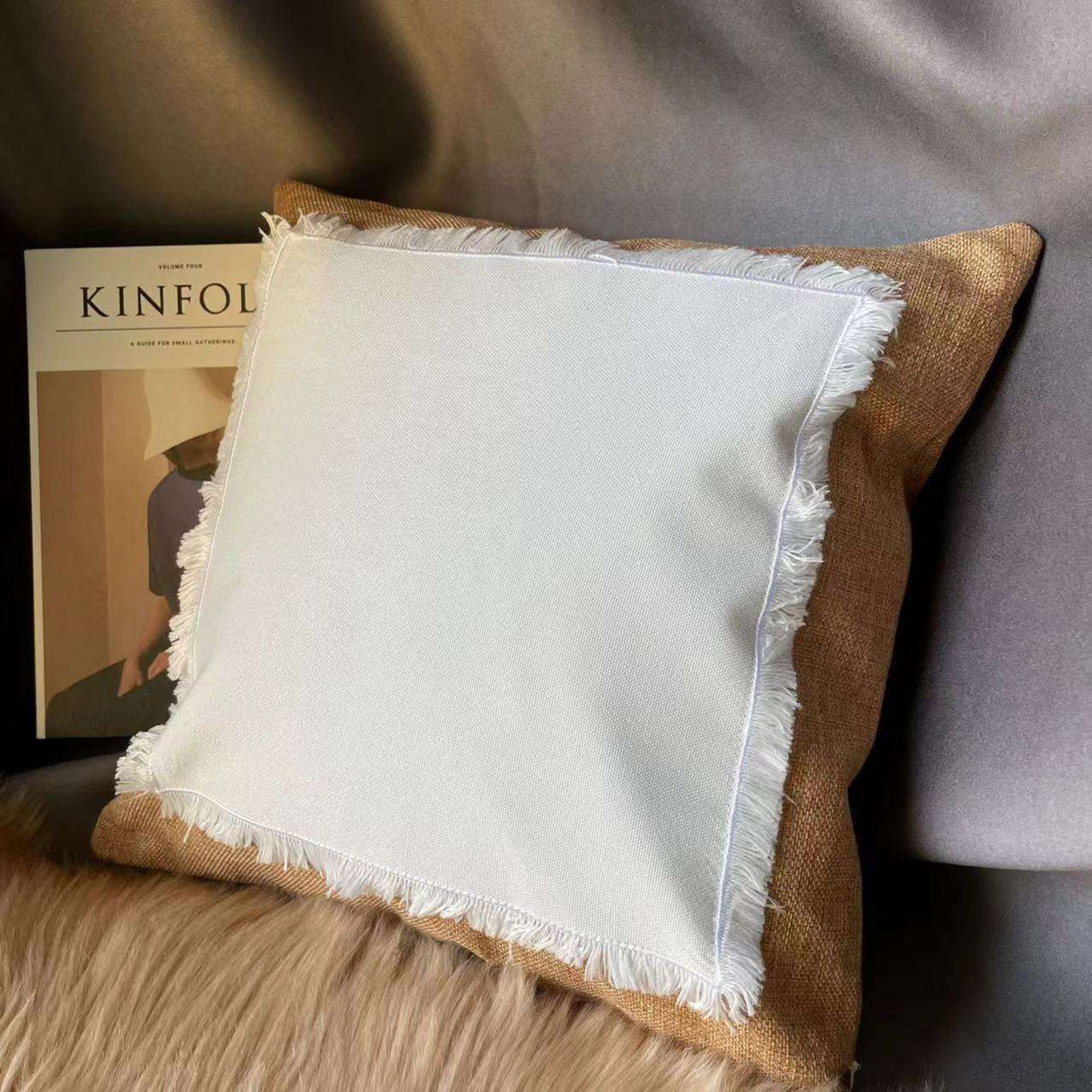 Sublimation Linen Patch Pillow Cover
