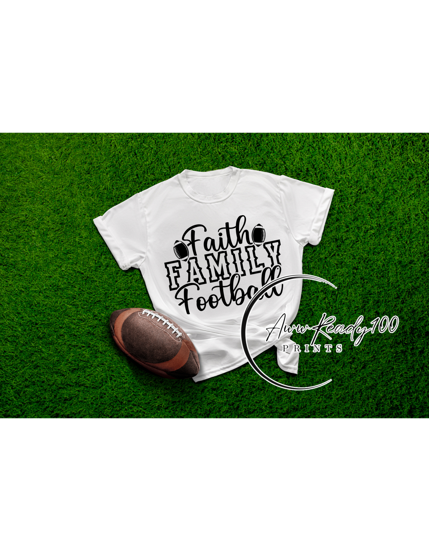 Faith-Family-Football | 10" DTF Transfer