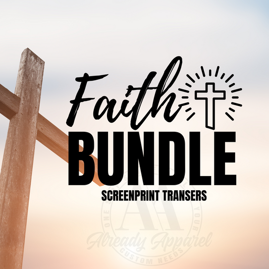FAITH BUNDLE | 17 SCREEN PRINT TRANSFERS