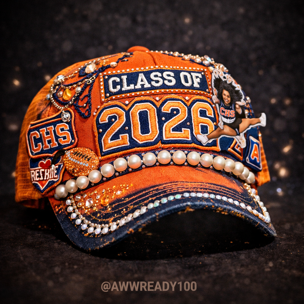 Custom Junk Trucker Hat | Handcrafted Patch Hat | AWWREADY100 Prints Statement Hat