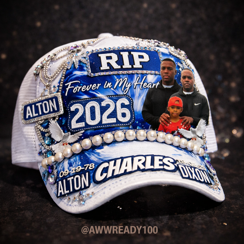Custom Junk Trucker Hat | Handcrafted Patch Hat | AWWREADY100 Prints Statement Hat