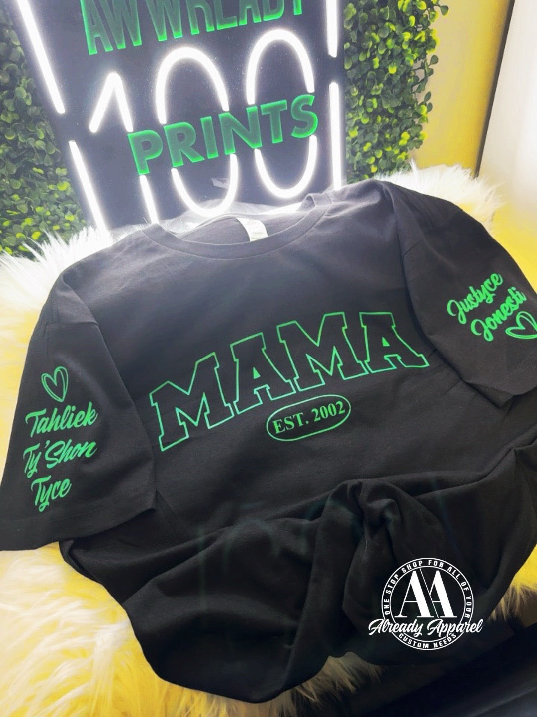 Custom Title T-Shirt | Mama | Aunt | Papa | Wifey | Bestie