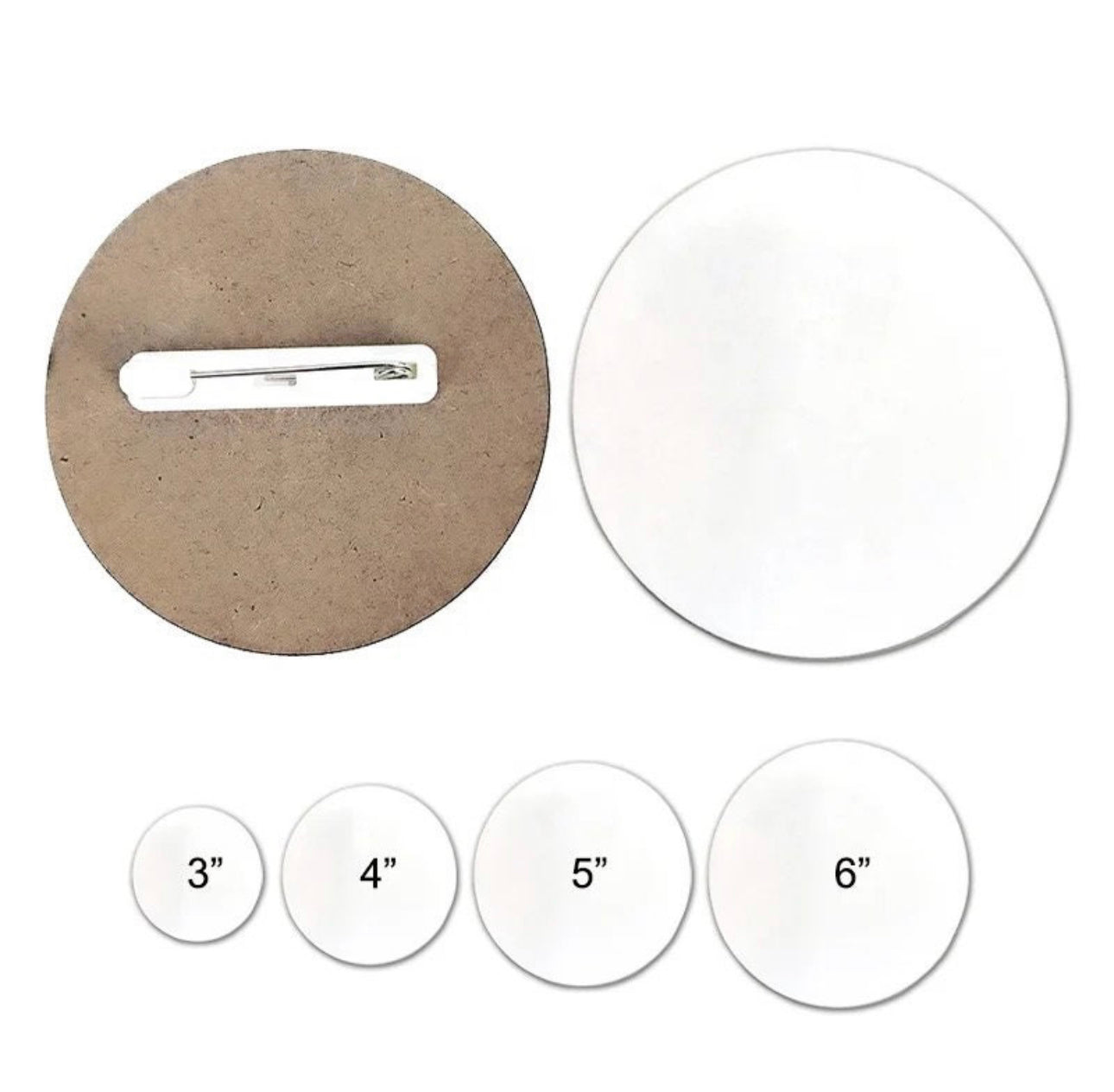 Sublimation MDF Button Blank (set of 5)