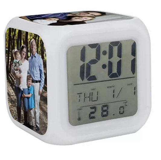 Dye Sublimation Digital 3 Panel LED Alarm Clock