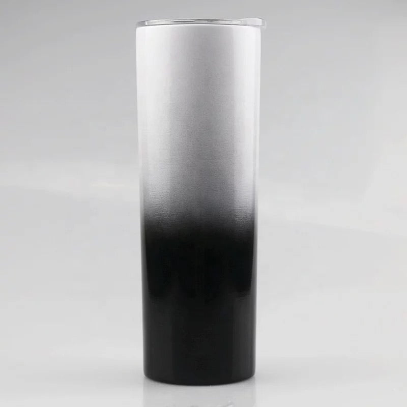 Ombre Sublimation Tumbler, 20oz Straight Skinny