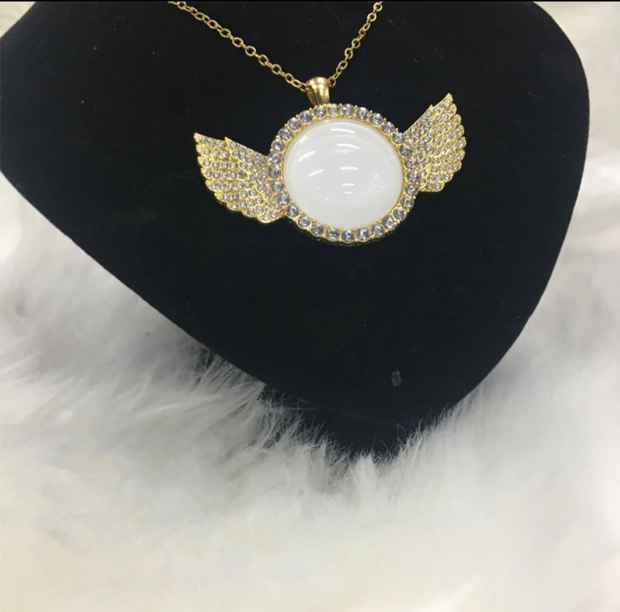 Sublimation Angel Wing Necklace