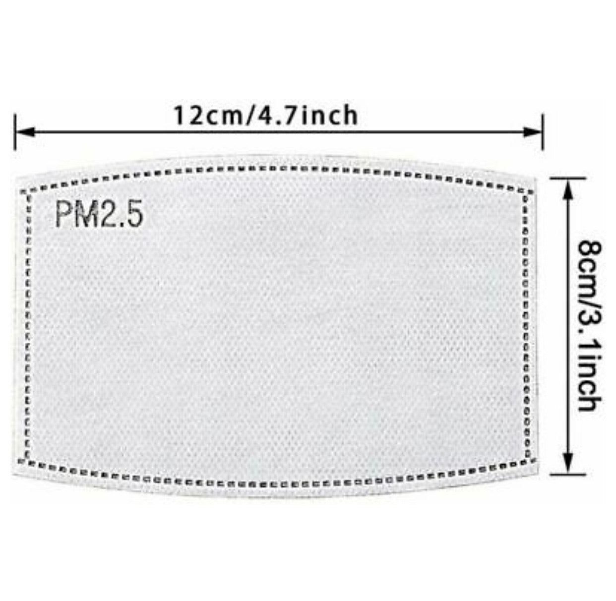PM2.5 5 Layer Carbon Face Super Fresh Air Mask Filter Replacements