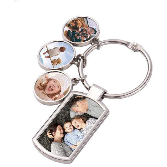 Sublimation Blank 4 Charm Set Keychain