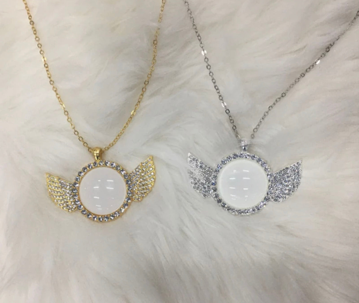 Sublimation Angel Wing Necklace